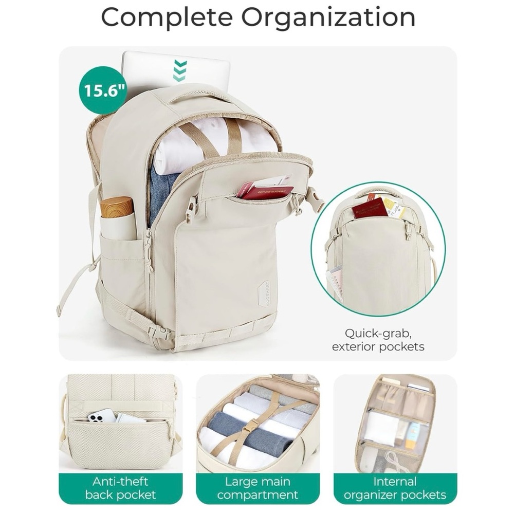 BAGSMART Travel Packpack - Picture 3 of 7